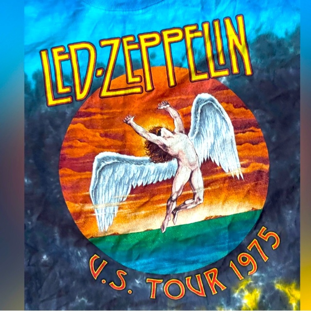 Led Zeppelin Ti - dyed T- shirt